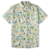 Tropical Fruits Aloha Hawaiian Button Up Shirt, Summer Beach Aloha Hawaii Shirt - The Palmix