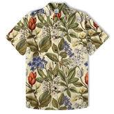 Classic Botanical Print Aloha Hawaiian Shirt – Old-School Island Vibes Hawaii Shirt - The Palmix