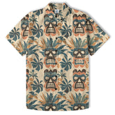 Retro Hibiscus Flowers Aloha Hawaii Shirt, Floral Hawaiian Button Up Shirt - The Palmix
