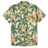 Retro Aloha Flowers Hawaii Shirt, Floral Pattern Hawaiian Shirt - The Palmix