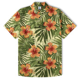 Vintage Aloha Flower Hawaii Shirt, Floral Pattern Hawaiian Shirt for Men - The Palmix