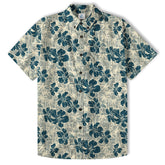 Hibiscus Flowers With Palm Tree Hawaii Shirt - The Palmix