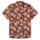 Vintage Tribal Hawaii Shirt for Men, Aloha Pattern Hawaii Shirt - The Palmix