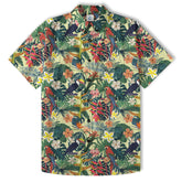 Vintage Parrots Hawaii Shirt for Men, Aloha Pattern Hawaii Shirt - The Palmix