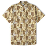 Surfing Tiki Mask Pattern Hawaii Shirt for Men, Tiki Mask Hawaiian Shirt - The Palmix