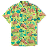 Tropical Capybara Hawaiian Shirt Aloha Funny Beach Capybara Shirt - The Palmix