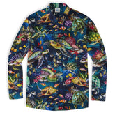 Tropical Turtle Hawaiian Shirts for Men Women, Sea Turtle Aloha Summer Beach Shirt - The Palmix