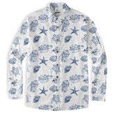 Sea Turtle Hawaiian Shirts for Men Women Youth, Vintage Sea Turtle Aloha Summer Beach Shirt - The Palmix