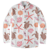 Ocean Animal Pattern Hawaii Shirt, Turtle Hawaiian Shirt for Men Women - The Palmix