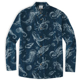 Sea Shells Animal Pattern Hawaii Shirt, Turtle Sea Shells Hawaiian Shirt for Men Women - The Palmix