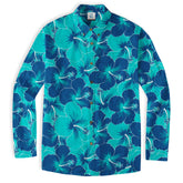 Hibiscus Floral Pattern Hawaii Shirt, Palm Leaves Summer Beach Shirt - The Palmix