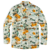 Ocean Animals Hawaiian Button Up Long Sleeve Shirt, Sea Hawaii Shirt - The Palmix