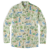 Tropical Fruits Aloha Hawaiian Button Up Long Sleeve Shirt, Summer Beach Aloha Hawaii Shirt - The Palmix