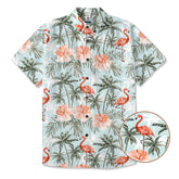 Flamingo Aloha Hawaii Shirt, Summer Beach Hawaii Shirt