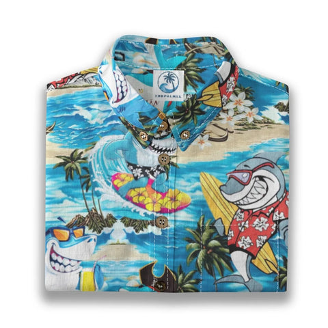 Funny Sharks Aloha Hawaiian Shirt
