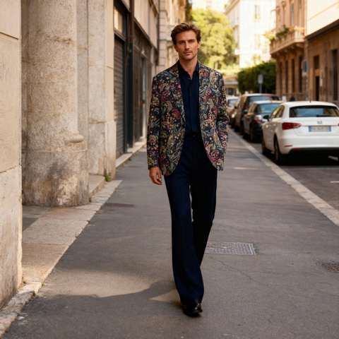 Vintage paisley art tapestry