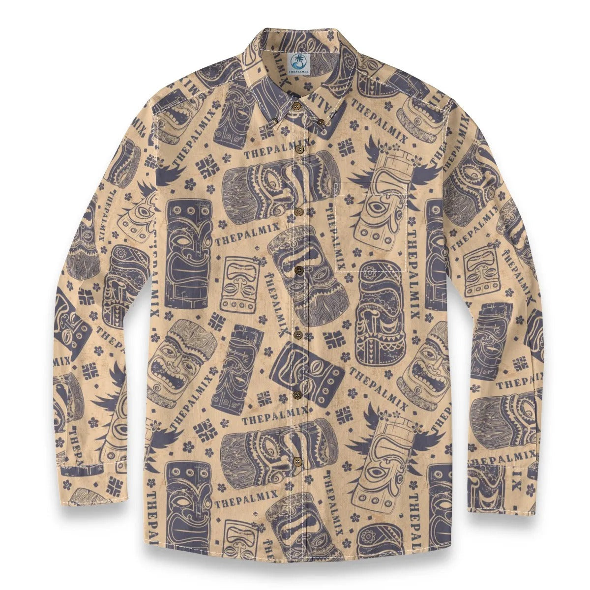 Tiki Totem Retro  Long-sleeve shirt