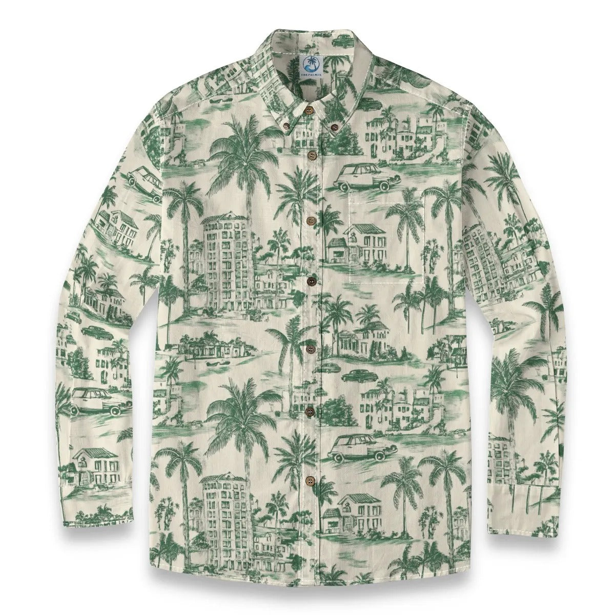 Hand-Drawn Holiday Retro long-sleeve shirt