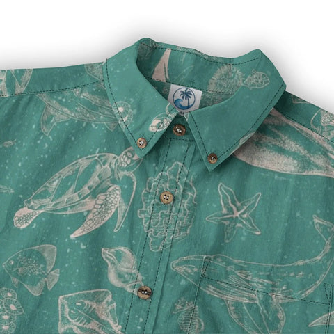 Naturalist – Vintage bottom line drawing  Long-sleeve shirt