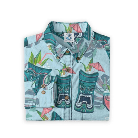 Sale Tiki Mix – Tropical Cocktail Hawaiian Retro long-sleeve shirt