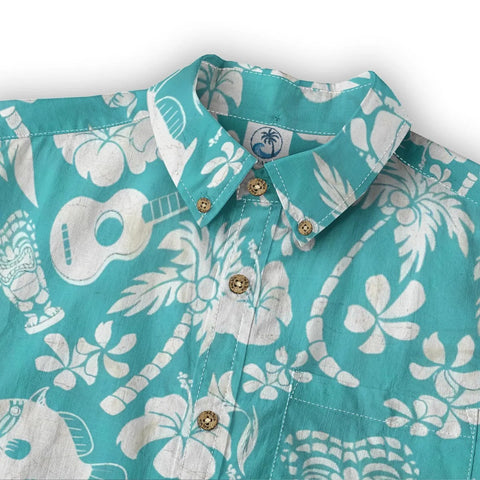 Retro Tiki Pictorial Long-sleeve shirt