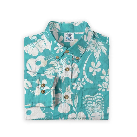 Retro Tiki Pictorial Long-sleeve shirt