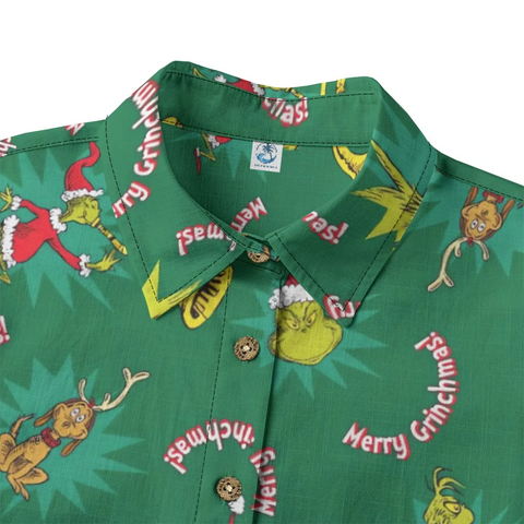 Women's Merry Grinchmas Hawaiian Shirt