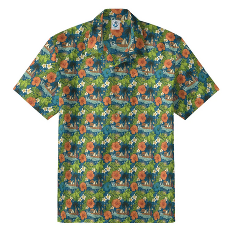 Hibiscus & Sailboat Hawaiian Shirt