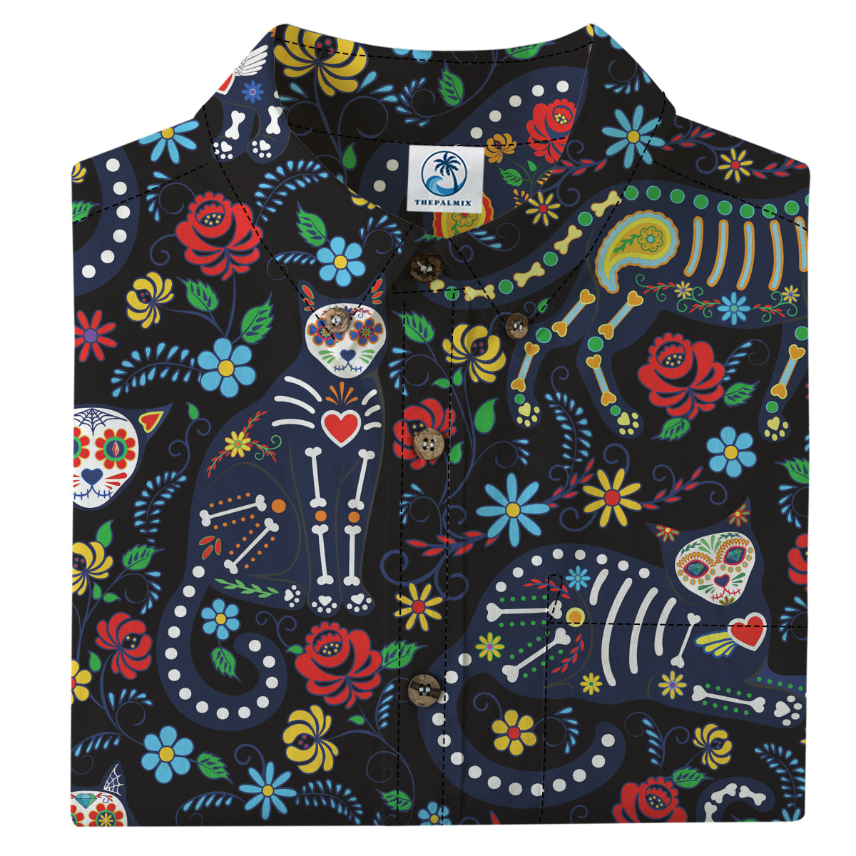 Halloween Story Will Brightly Mexican Skeleton Print Shirt