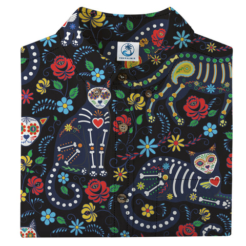 Halloween Story Will Brightly Mexican Skeleton Print Shirt