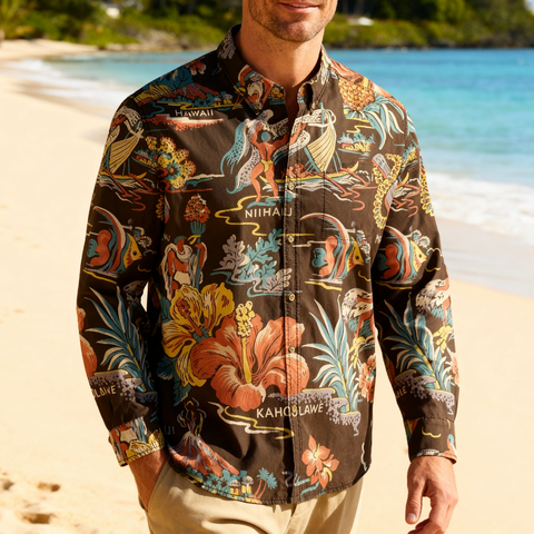 Twin Islands Story Long-sleeve shirt
