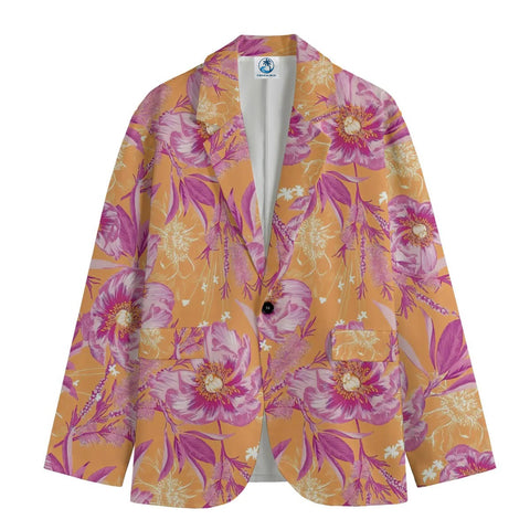 Retro Warm Orange Peony Ode