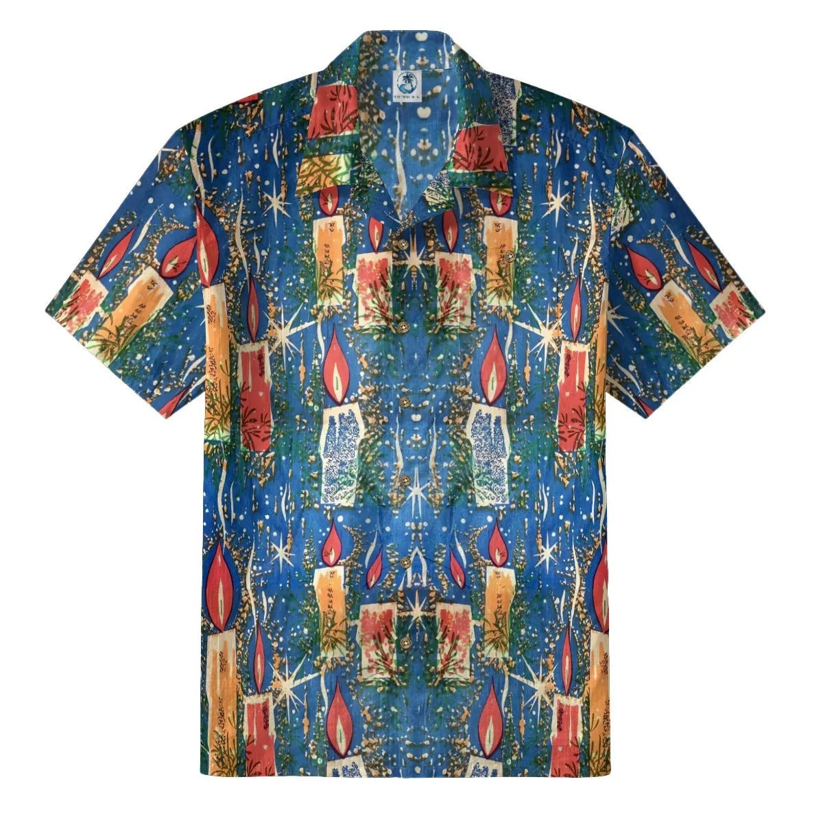 Candle flames on Christmas Eve