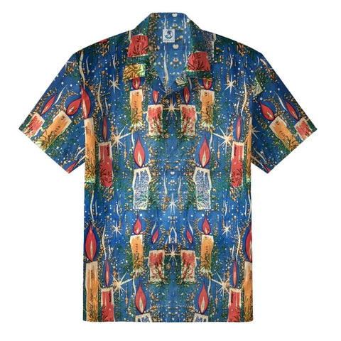 Candle flames on Christmas Eve