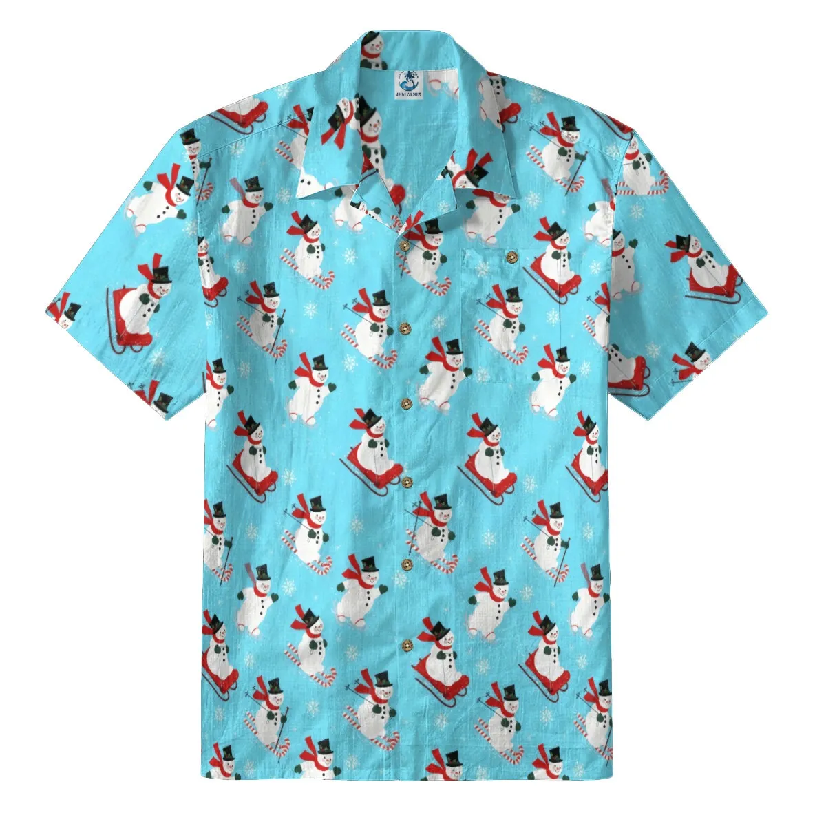 Festive Snowman Hawaiian Shirt
