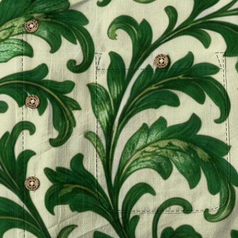 Vintage Floral Leaf Hawaiian Shirt