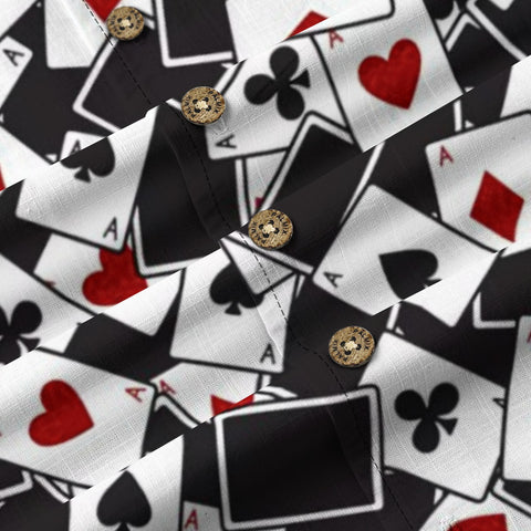Poker Card Collage Hawaiian Shirt