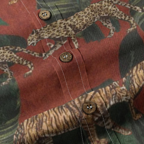 Jungle Walk – Wild Hunting Hawaiian Print Shirt