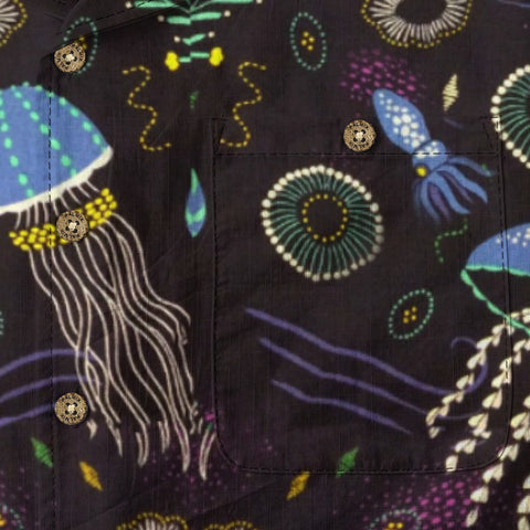 Black tone ocean jellyfish