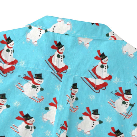 Festive Snowman Hawaiian Shirt