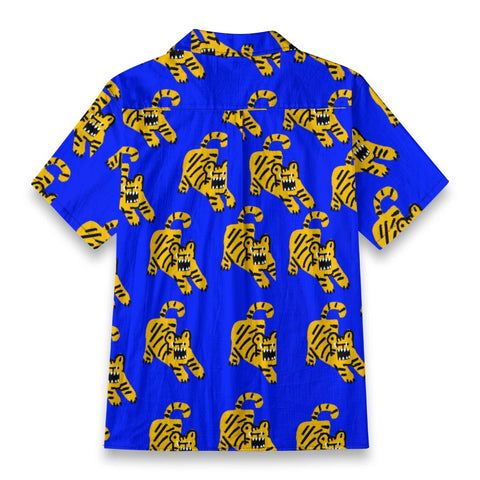 Blue Tiger Hawaiian Shirt
