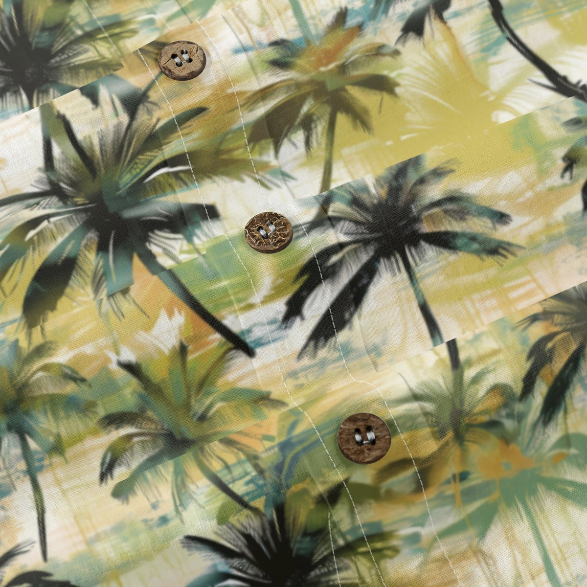 Men's Palm Tree Print Hawaiian Shirt