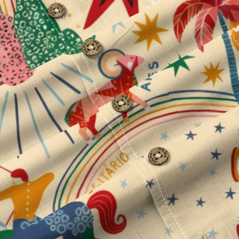 Whimsical Zodiac Tropical Hawaiian Shirt