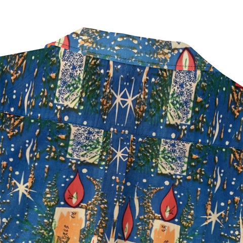 Candle flames on Christmas Eve