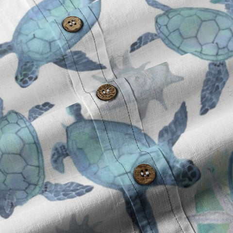 Turtle Bay – Hand-Painted Ocean Reef Shirt