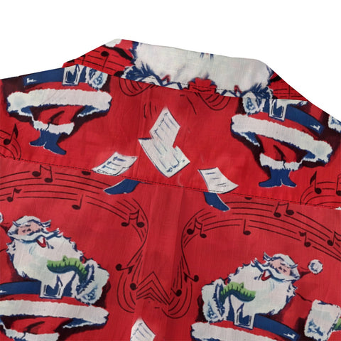 Colorful dancing Santa Claus