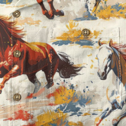 Wild Horses Hawaiian Shirt