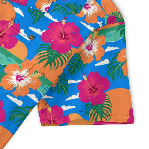 Vibrant Hibiscus Sunset