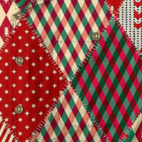 Vintage Red Christmas Patchwork