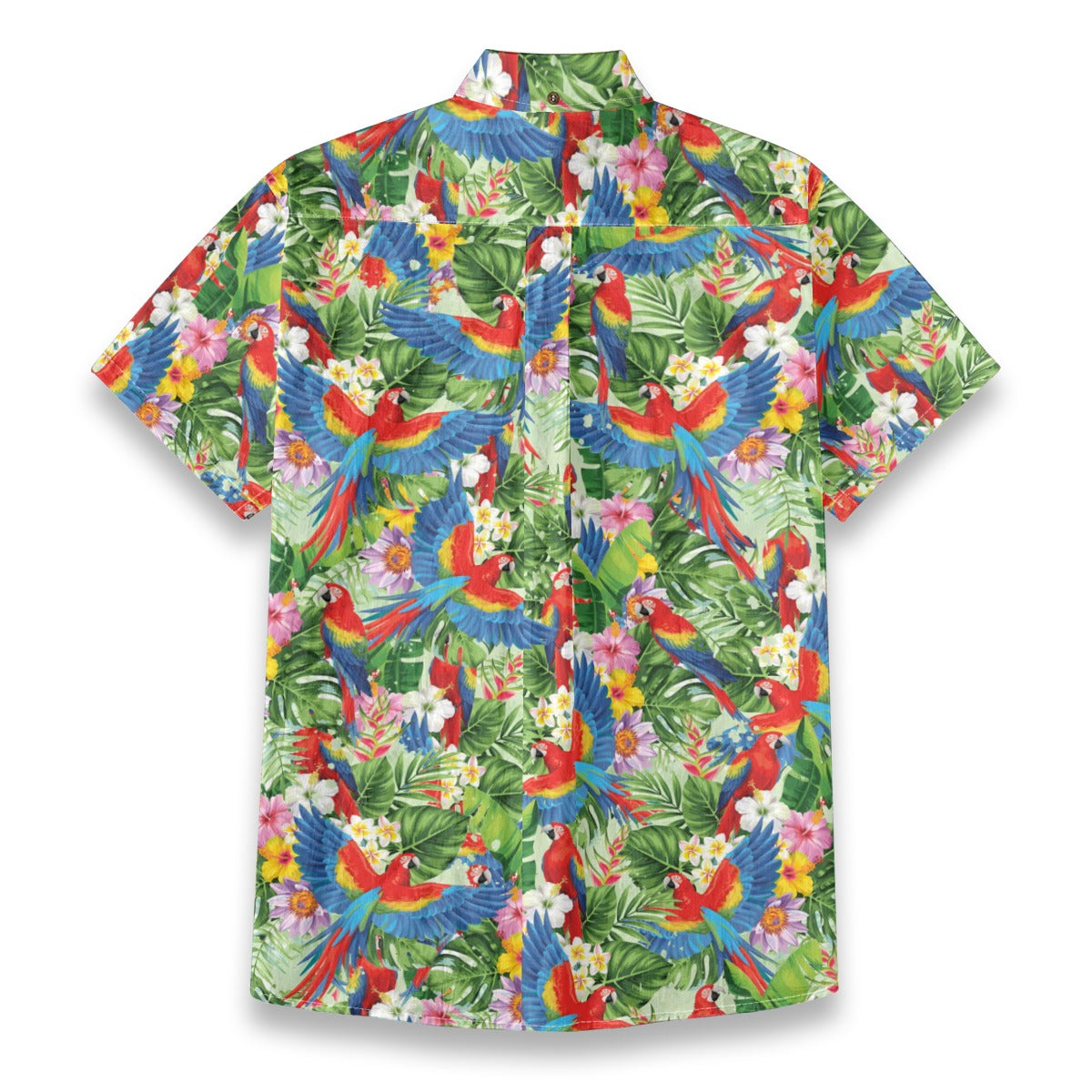 Personalized Hawaiian Shirt with Photo, Parrot Hawaiian Shirt, Vacation Tropical Pattern Shirt for Men Women - The Palmix